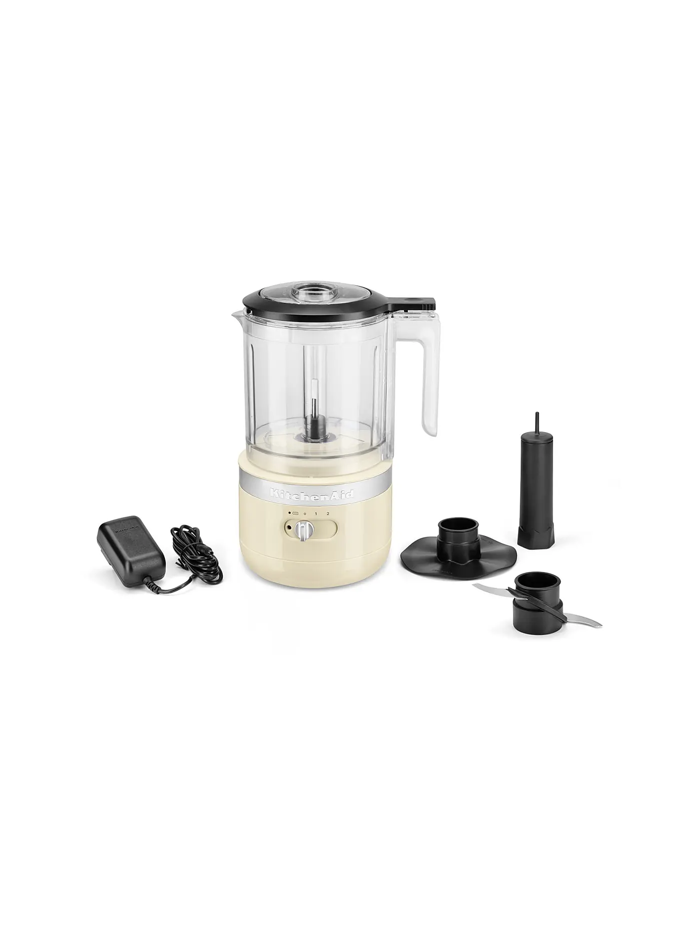 KITCHENAID | Kabelloser Zerkleinerer 5KFCB519EBM Matt Schwarz | creme